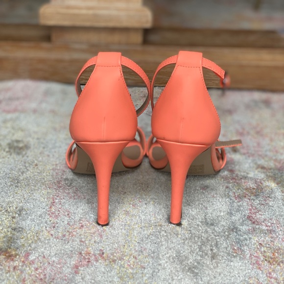 Neon Coral Heels - Picture 3 of 4